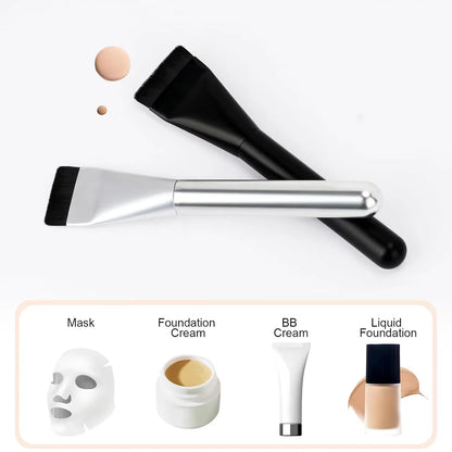 Flat Foundation Brush, Mask Brush, Makeup Spatula, Liquid Foundation Brush