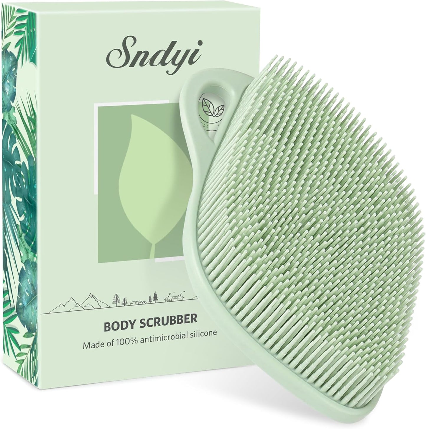 Silicone Body Scrubber, Gentle Exfoliating Scrubber for Sensitive Skin