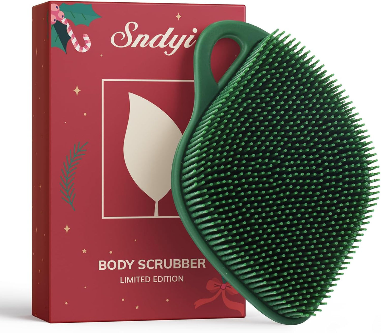 Silicone Body Scrubber, Gentle Exfoliating Scrubber for Sensitive Skin