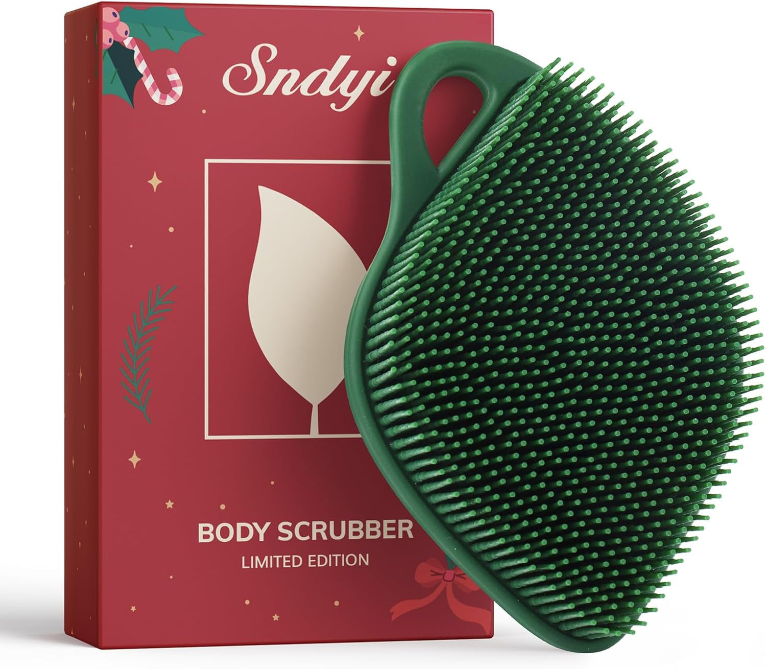 Silicone Body Scrubber, Gentle Exfoliating Scrubber for Sensitive Skin