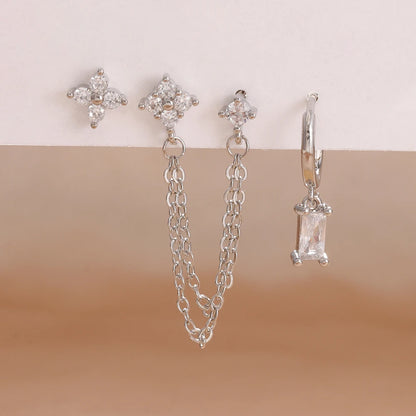 Birthstone Earrings Set
