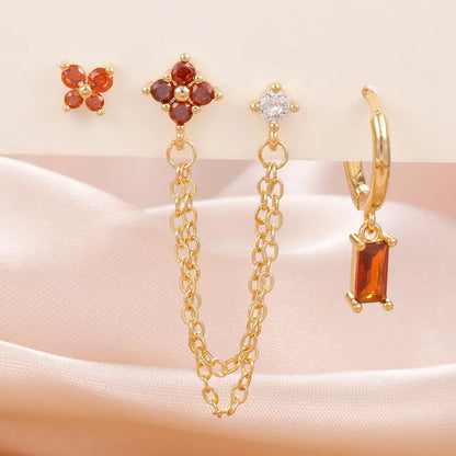 Birthstone Earrings Set