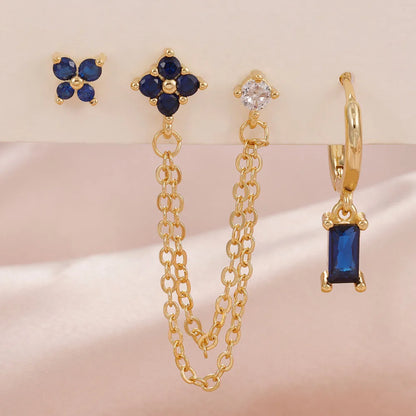 Birthstone Earrings Set