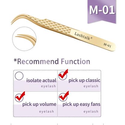 Lashtalk Precision Tweezer - Eyelash Extensions Set 