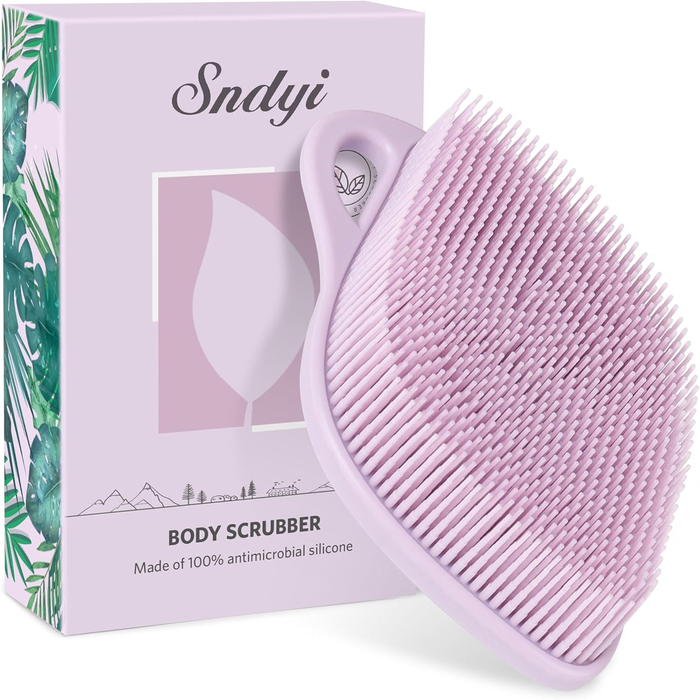Silicone Body Scrubber, Gentle Exfoliating Scrubber for Sensitive Skin