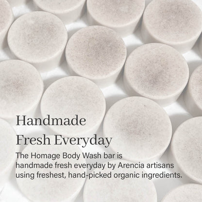 Homage Natural Body Soap Bar for Softer Skin 