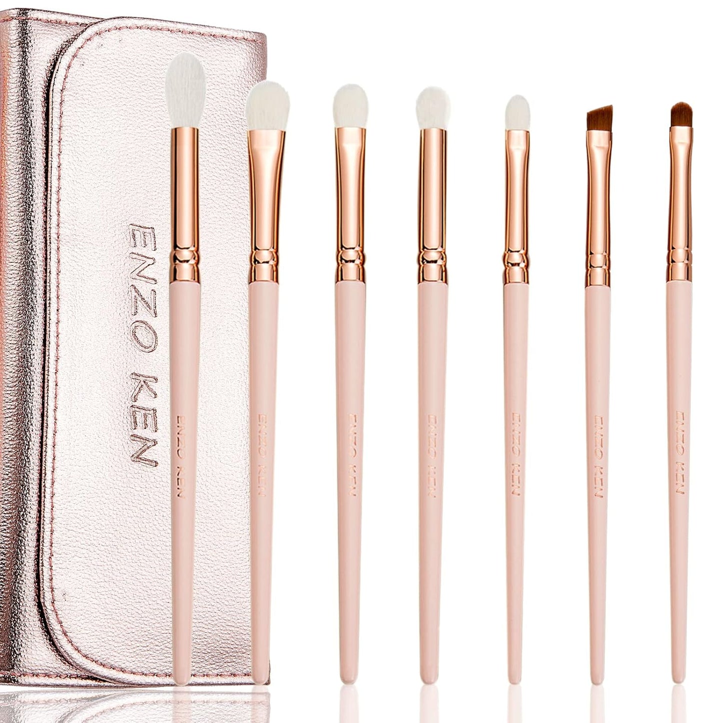 Natural Goat Hair Makeup Brush Set with Case