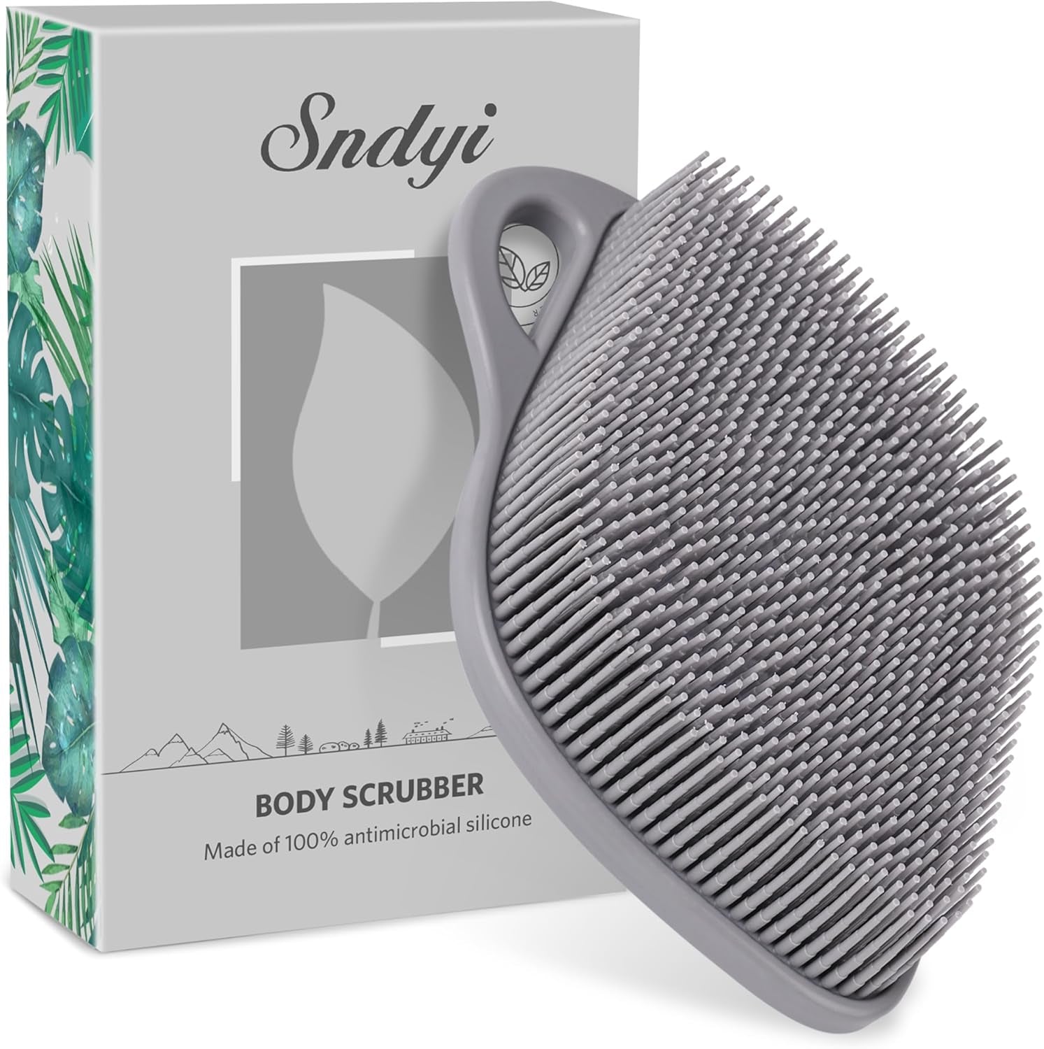 Silicone Body Scrubber, Gentle Exfoliating Scrubber for Sensitive Skin
