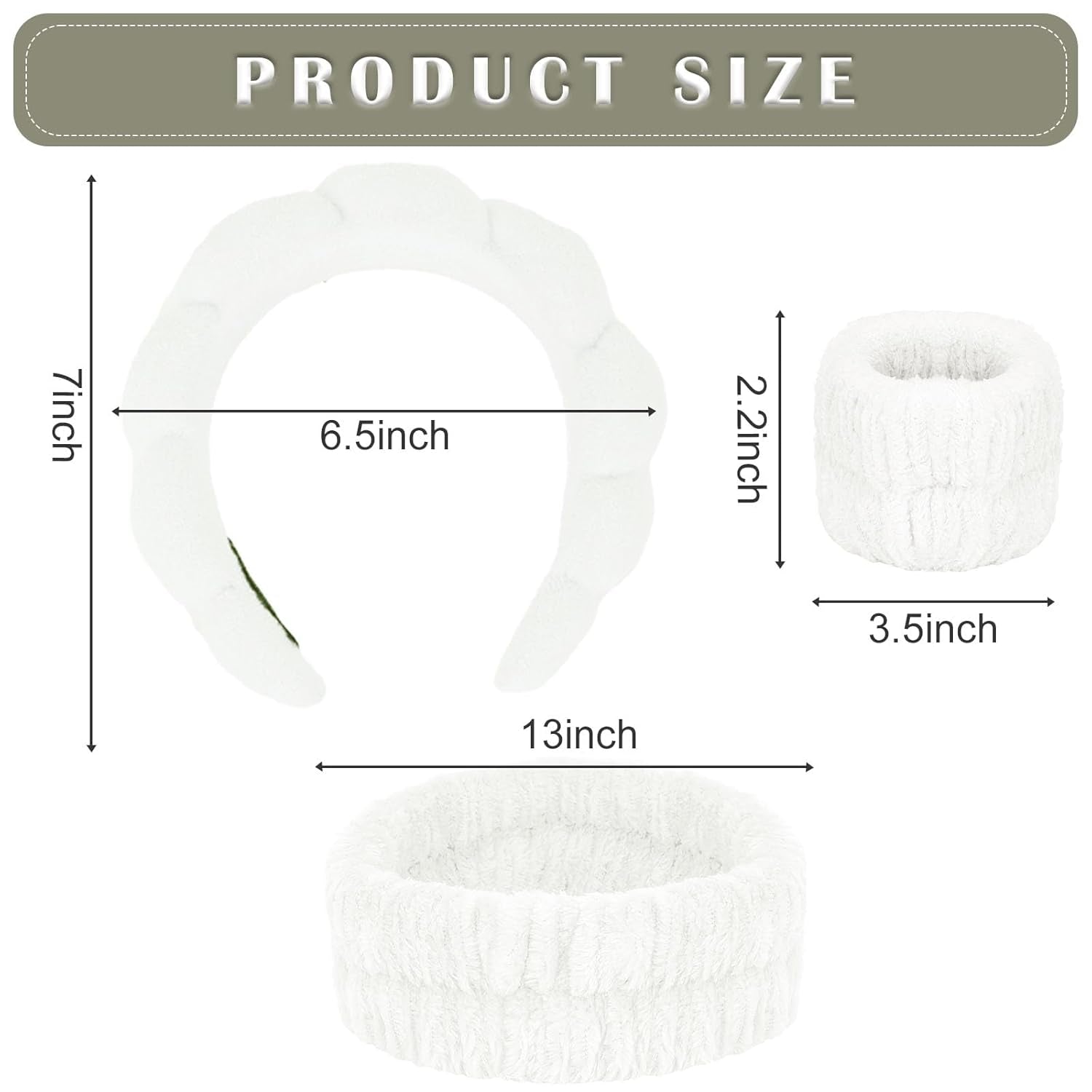 Spa Headband & Wristband Set