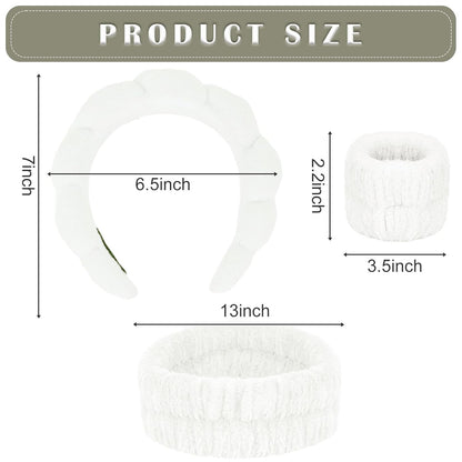 Spa Headband & Wristband Set
