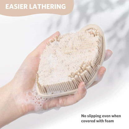 Silicone Body Scrubber, Gentle Exfoliating Scrubber for Sensitive Skin