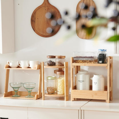 Bamboo Makeup & Countertop Organizer