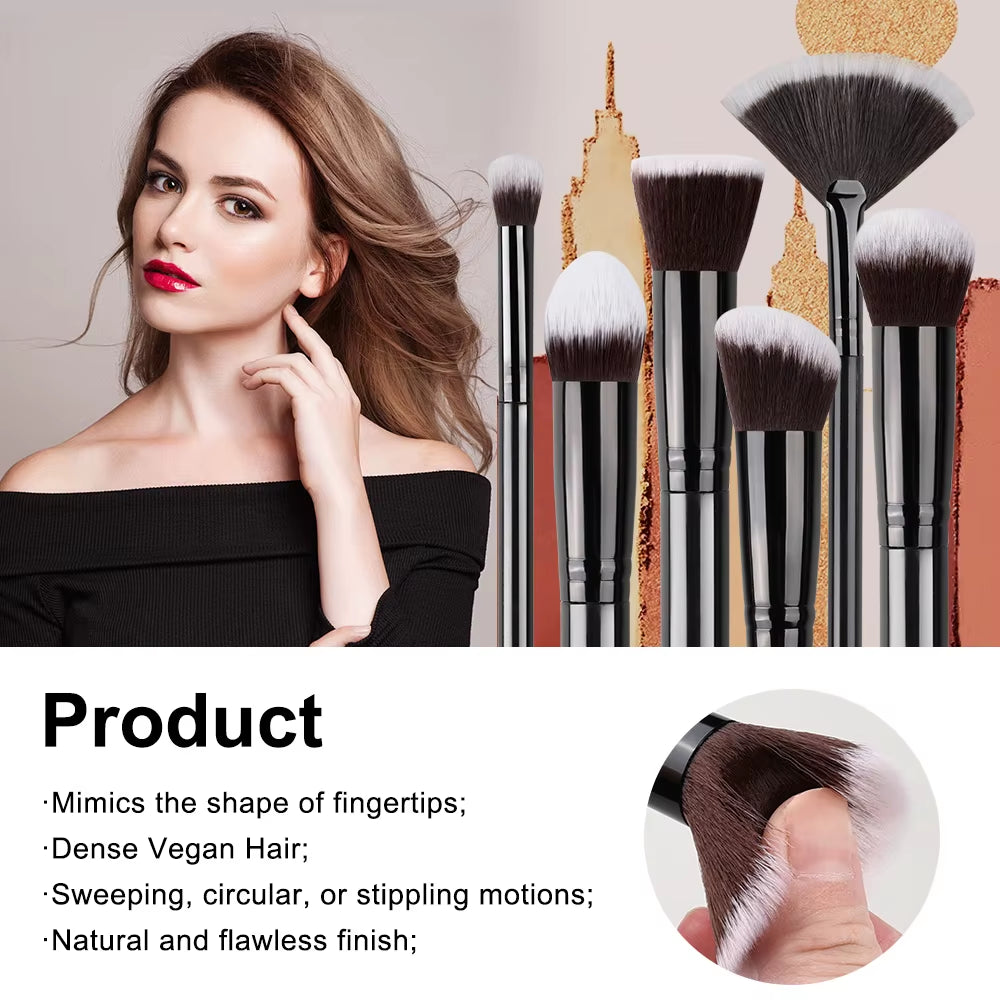  Makeup Brushes Set Soft Fluffy Foundation - Blush - Eyeshadow 
