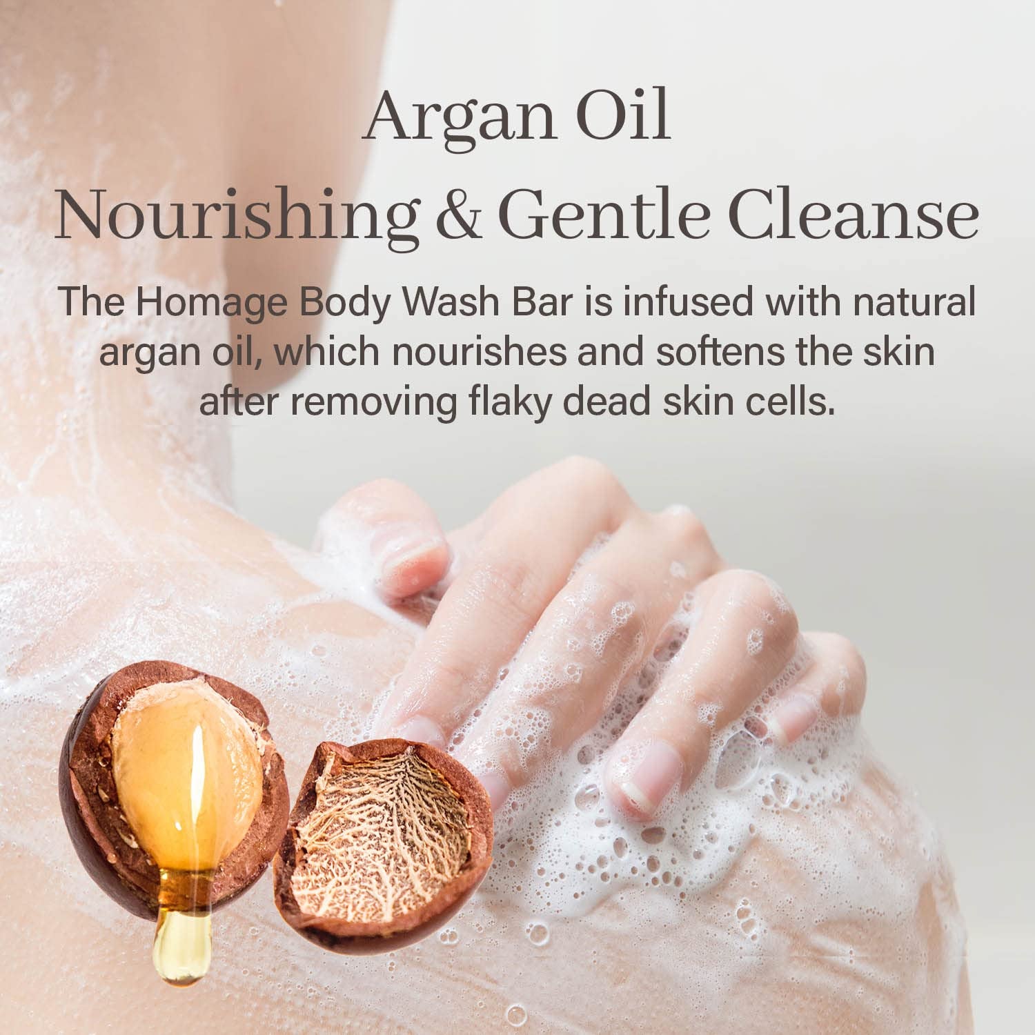 Homage Natural Body Soap Bar for Softer Skin 