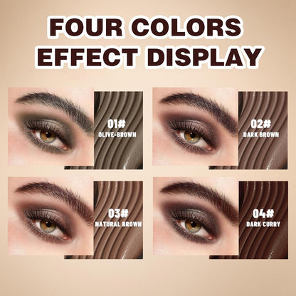  Clear Eyebrow Gel, Long-Wear, Waterproof (Dark Brown+Natural Brown)