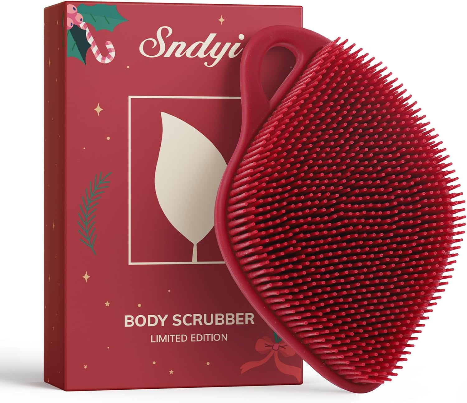 Silicone Body Scrubber, Gentle Exfoliating Scrubber for Sensitive Skin
