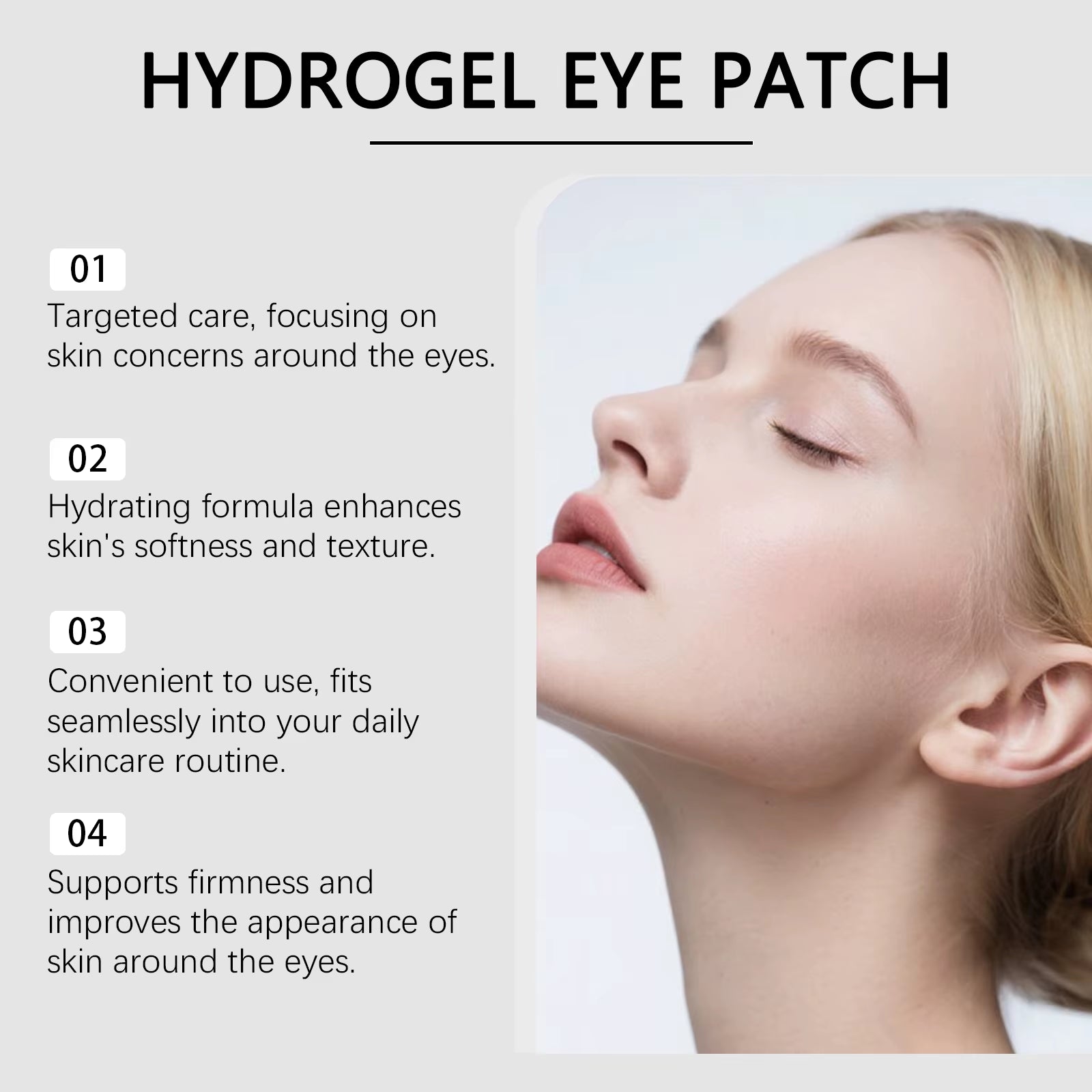 Peptide Collagen Hydrogel Eye Patch Reduce Wrinkles Dark Circles