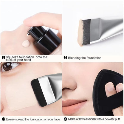 Flat Foundation Brush, Mask Brush, Makeup Spatula, Liquid Foundation Brush