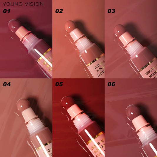 6 Color Brightening Lip Color - Moisturizing Lip Glaze