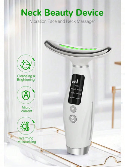 7-in-1 LED Light Therapy Face & Neck Beauty Device