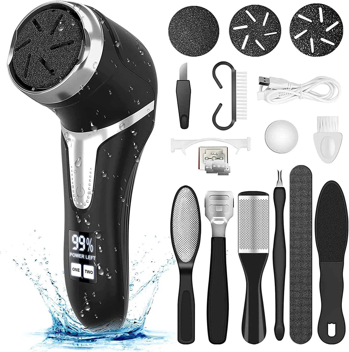 Electric Callus Remover for Feet with Vacuum, Professional Pedicure Tool, Rechargeable 