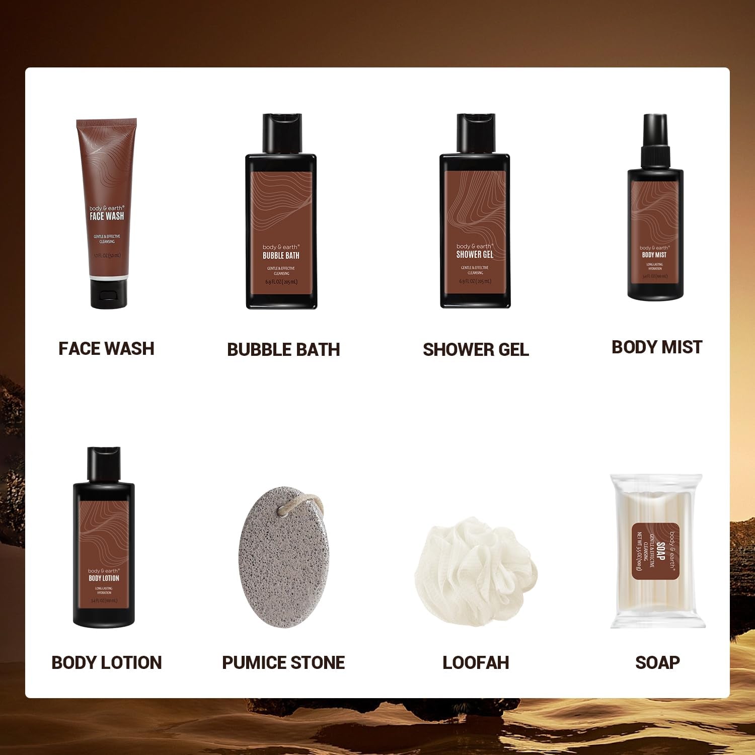 Bath and Body Wash Sets for Men 