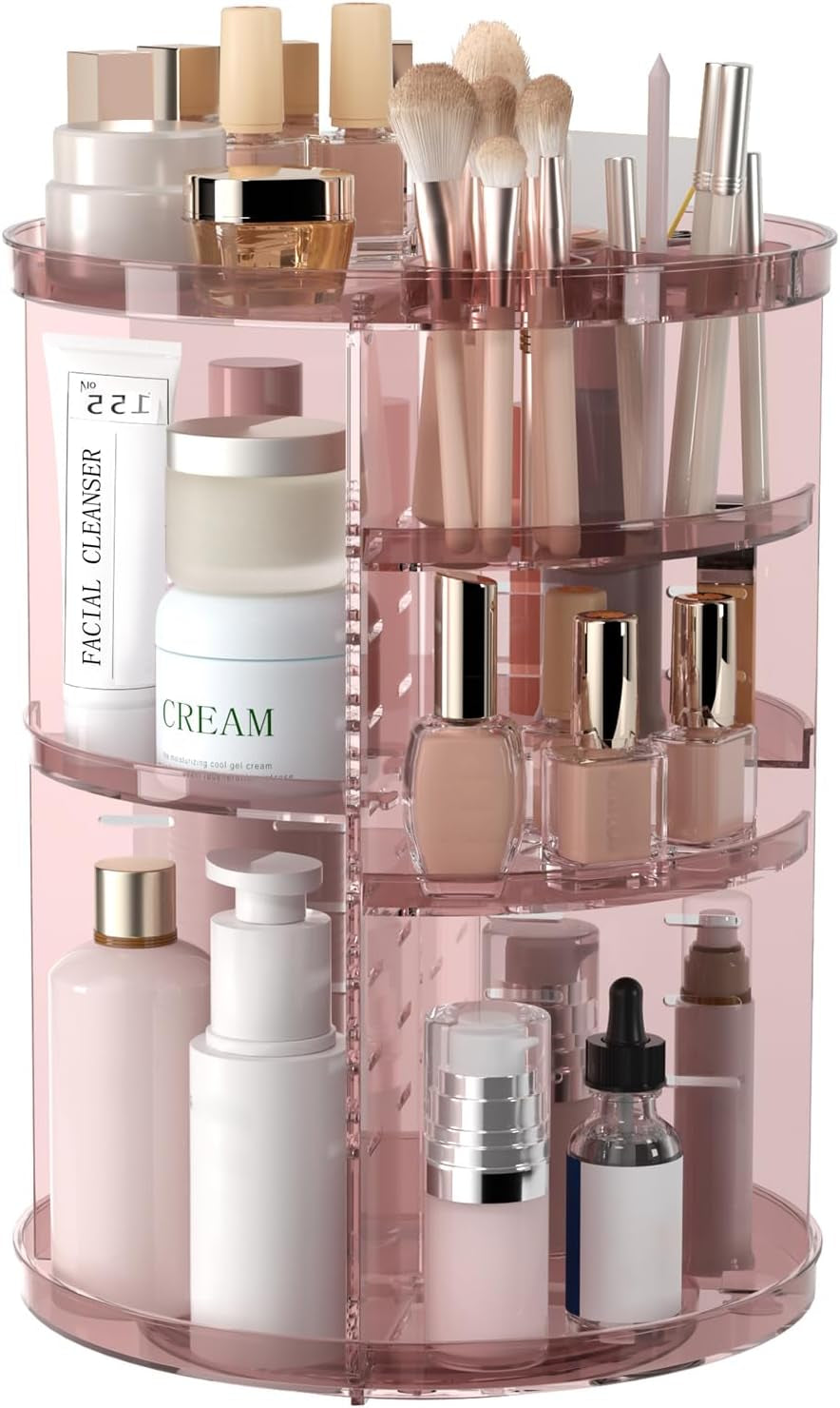 Rotating Makeup Organizer, 8 Adjustable Layers