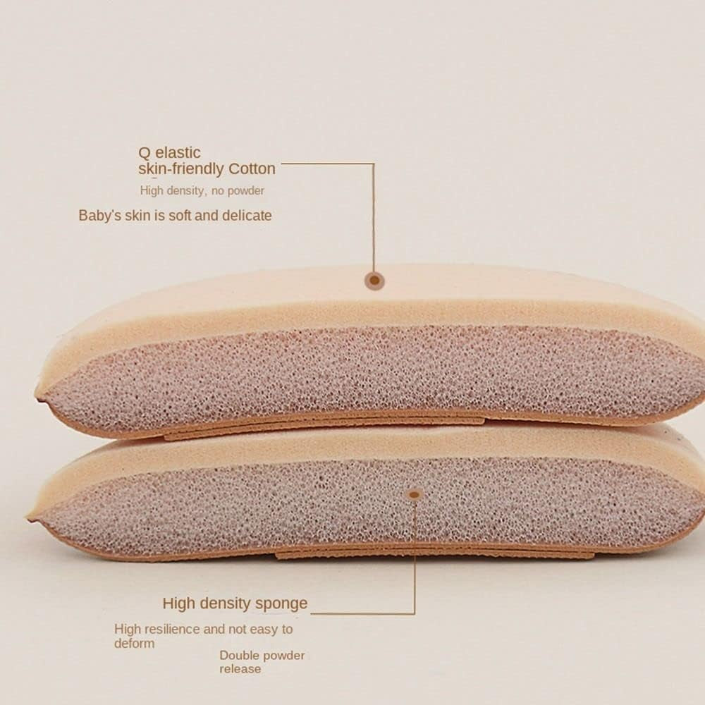 7Pcs Pink Finger Puff, Mini Makeup Sponge Puff