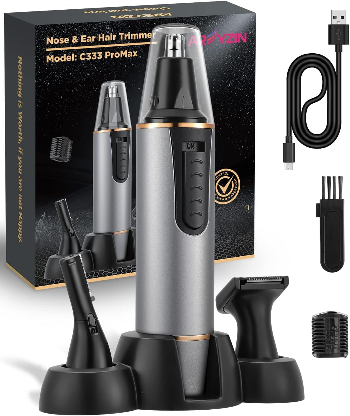 Nose Hair Trimmer for Men - Rechargeable - Waterproof