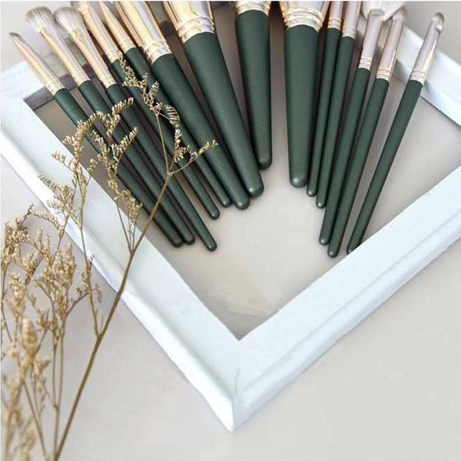 Makeup Brush Set: 14 Professional Makeup Brush Set Plant Fiber Bionic Silk